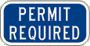 Vulcan Signs - R7-8P3 - Permit Required
