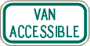 Vulcan Signs - R7-8P6 - Van Accessible