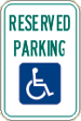 Vulcan Signs - R7-8 - Reserved Parking
