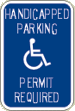 Vulcan Signs - R7-8c - Handicapped Parking Permit Required