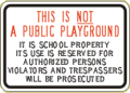 Vulcan Signs - C-20 - This Is Not A Public Playground