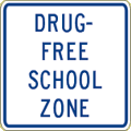 Vulcan Signs - C-22 Drug Free School Zone Sign
