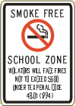 Vulcan Signs - C-27 - Smoke Free School Zone Sign