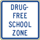 Vulcan Signs - C-22 - Drug Free School Zone Sign
