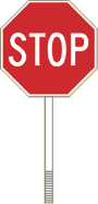 Vulcan Signs - FL-1-6 - Stop Slow Paddle Sign