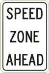 Vulcan Signs - R2-5c - Speed Zone Ahead