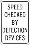 Vulcan Signs - I-31 - Speed Checked By Detection Devices