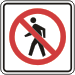 Vulcan Signs - R9-3A - No Walking