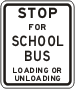 Vulcan Signs - R20-8 - Stop for school bus loading or unloading