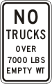 Vulcan Signs - R12-1-* - Weight Limit 00 Tons