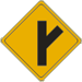 Vulcan Signs - W2-3R - Side road right