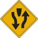 Vulcan Signs - W6-1 - Divided Highway Sign