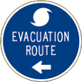 Vulcan Signs - CD-1HL - Evacuation Route Sign