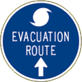 Vulcan Signs - CD-1HS - Evacuation Route Sign