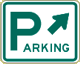 Vulcan Signs - D4-1R - Airport Parking (45 Degrees) Signs