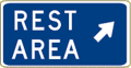 Vulcan Signs - D5-2R - Rest Area (45 Degrees) Sign