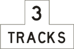 Vulcan Signs - W15-2* - Railroad Track Number Sign
