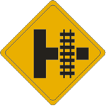 Vulcan Signs - W10-3R - Parallel Railroad Crossing Right Sign