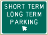 Vulcan Signs - Airport Signs - *I-48L - Short Term Long Term Parking Sign