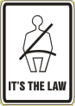 Vulcan Signs - R16-1 - Buckle Up It's The Law Sign