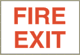 Industrial Signs Fire Exit EX-6 10 x 7 and 14 x 10
