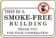 Industrial Signs This Is A Smoke-Free Building Thank You For Your   Cooperation NS-15 14 x 10