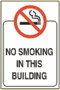 Industrial Signs No Smoking In This Building NS-23 7 x 10