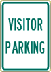 Industrial Sign Visitor Parking R8-17 12 x 18