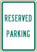 Industrial Sign Reserved Parking R8-18 12 x 18