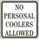 Vulcan Signs - GR-2 - No Personal Coolers Allowed Sign