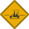 Vulcan Signs - W11-11a - Golf Cart Sign
