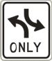 Vulcan Signs - R3-9a - Left Right Turn