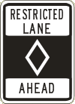 Vulcan Signs - R3-10 - Restricted Lane