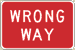 Vulcan Signs - R5-1a - Wrong Way