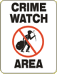 Vulcan Signs - NW-12 - Crime Watch Area Sign