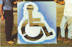 Vulcan Signs - Painting Stencils - Handicap Stencil Image 3