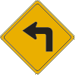 Vulcan Signs - W1-1L - Left Turn Arrow