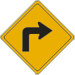 Vulcan Signs - W1-1R - Right Turn Arrow