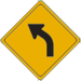 Vulcan Signs - W1-2L - Left Turn Arrow