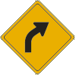 Vulcan Signs - W1-2R - Right Turn Arrow