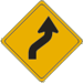 Vulcan Signs - W1-4R - Reverse Curve Right