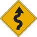 Vulcan Signs - W1-5R - Winding Road right