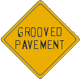 Vulcan Signs - W8-12 - Grooved Pavement Sign