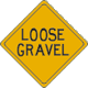 Vulcan Signs - W8-7 - Loose Gravel Sign
