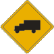 Vulcan Signs - W11-10 - Truck Crossing Sign
