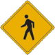 Vulcan Signs - W11-2 - Pedestrian Sign
