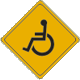 Vulcan Signs - W11-9 - Wheelchair Sign