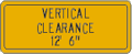 Vulcan Signs - W12-2a - Vertical Clearance Sign