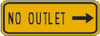 Vulcan Signs - W14-2PR - No Outlet Sign