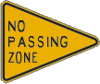Vulcan Signs - W14-3 - No Passing Zone Sign